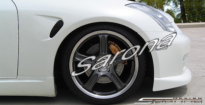 Custom Infiniti G35 Coupe Fenders  (2003 - 2007) - $390.00 (Manufacturer Sarona, Part #IF-002-FD)